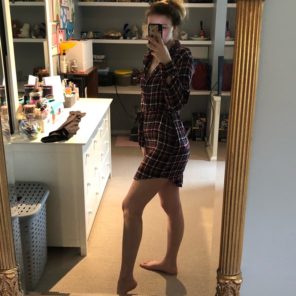 Velvet Heart Red Flannel Dress W/ Pockets!